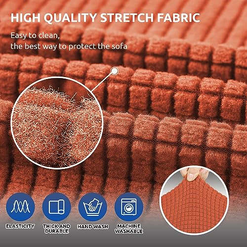 Loveseat Couch Cover (Pureed Pumpkin / Medium)