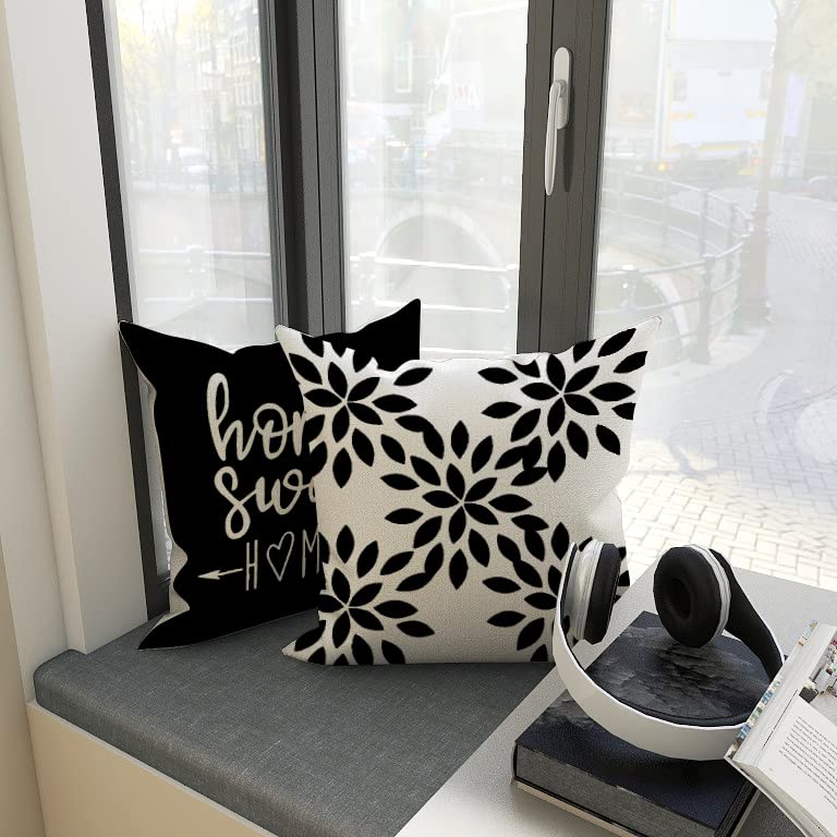 Pillow Covers 20x20 Set of 4 (Black / 20" x 20" (Pack of 4))