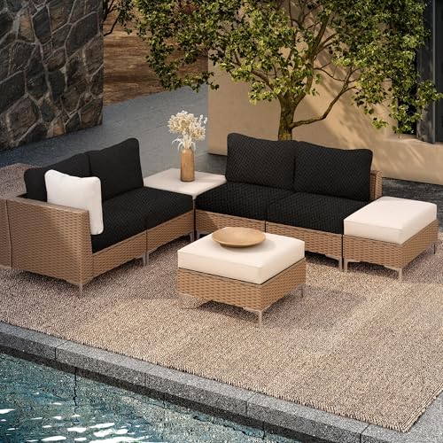 8Pcs Outdoor Cushion Covers (Black. / 8PCS)