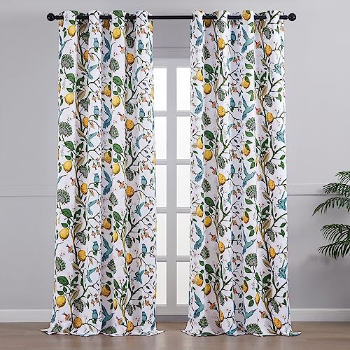 90 Inches Long Custom Window Curtains (White / 52"W x 90"L (Pack of 2))