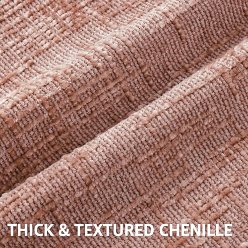 Textured Chenille Throw Pillow Covers 18x18 Set of 2 Pink (Pink / 18" x 18" (Pack of 2))