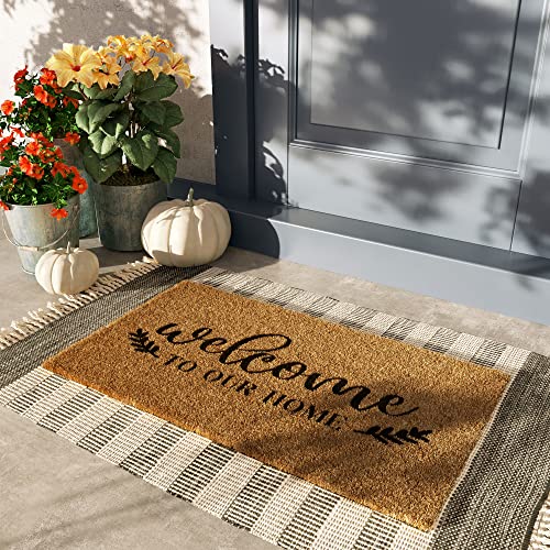 Front Door Welcome Mat (Welcome to Our Home / 30 x 17 inches)