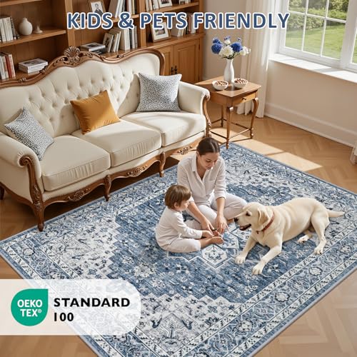 10x12 Area Rugs Living Room (Blue / 10' x 12' (Rectangular))