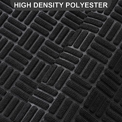 Front Door Mat Outdoor Entrance (Onyx Black / 3' x 5'2" (Rectangular))