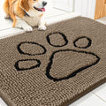 Dog Door Mat for Muddy Paws (30"X20" / Camel and Black)