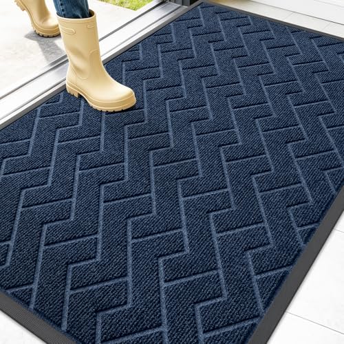 Front Door Mat Outside 47x32 (Blue / 47" x 32")