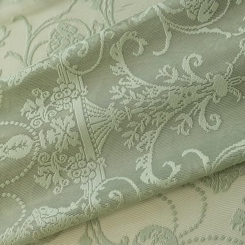Sage Green Lace Kitchen Curtains (59"W x 45"L (Pack of 2) / Sage Green)