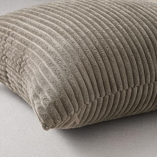4 Packs Natural Decorative Throw Pillows Covers 18x18 Inch for Living Room Couch Bed Sofa (Natural / 18" x 18" (Pack of 4))
