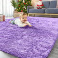 Area Rugs for Living Room Bedroom (4x5.9 Ft / Purple)