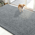 Dog Door Mat for Muddy Paws 48x30 (Grey / 48" X 30")