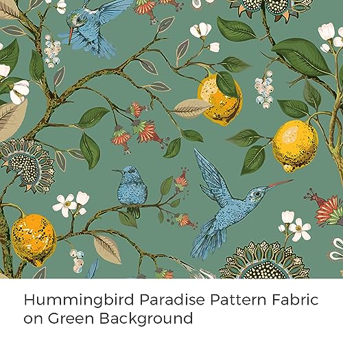 Living Room Curtains 72 Inches Long Floral Spring Curtains (Sage Green / 52"W x 72"L (Pack of 2))