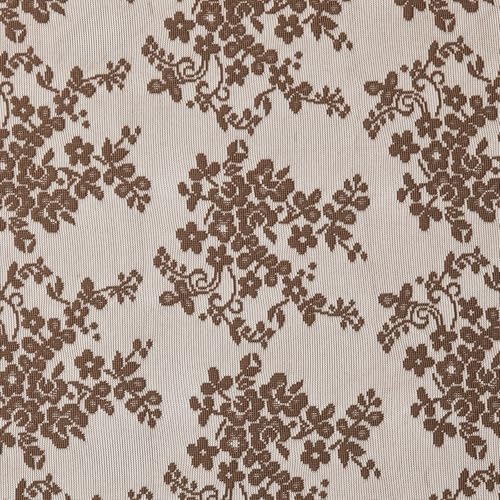 Vintage Lace Curtains 72 Inches Long (Brown / 52"W x 72"L (Pack of 2))