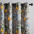 Gray Patterned Curtains 96 Inch Long for Living Room (Grey / 52"W x 96"L (Pack of 2))