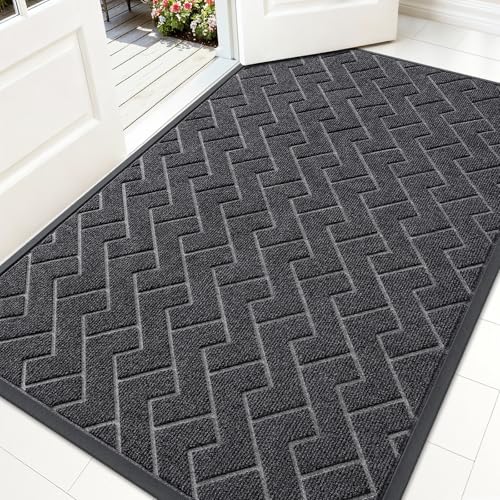 Front Door Mat Outside 59x34 (Grey / 59" x 34")