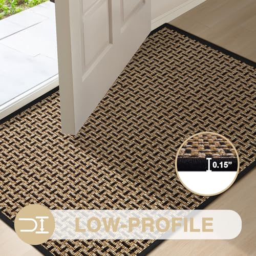 Door Mat Indoor Entrance 24"x36" (Black-1 / 2' X 3' (Rectangular))