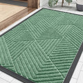 Front Door Mat Outside Entrance (Mint Green / 35" X 23")