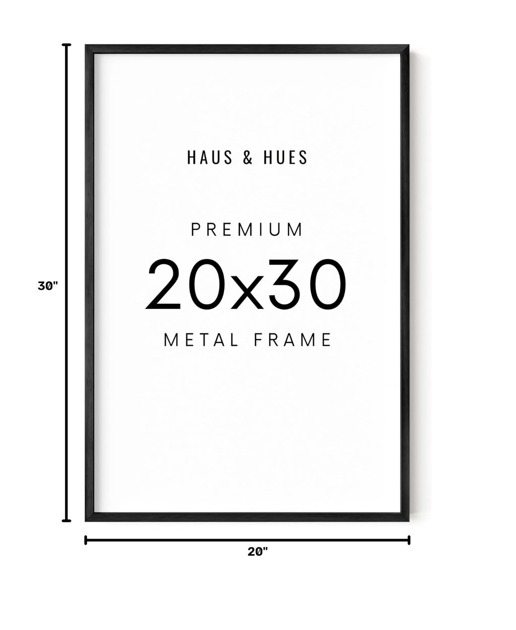 20x30 Black Metal Picture Frame (Set of 01 / Black Metal / 20x30 in)