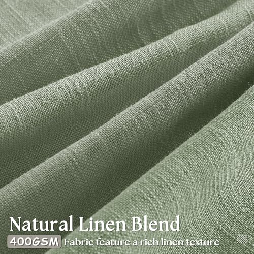 Sage Green 120 Inch Curtains High Ceiling Tall Curtains 2 Panels Set (Sage Green / 40"W x 120"L (Pack of 2))