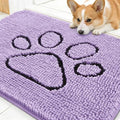 Dog Door Mat for Muddy Paws 30x20 (Lavender / 30" X 20")