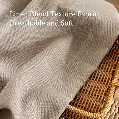 French Door Curtains for Closet Doorways (50"W x 72"L (Pack of 2) / Taupe-new)