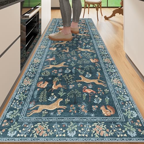 2.6x8 Rug for Hallway (Blue (Animal) / 2'6" x 8' (Rectangular))