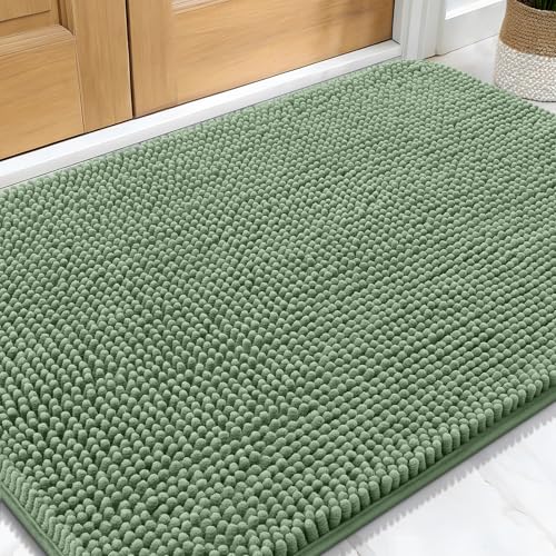 Dog Door Mat for Muddy Paws 30x20 (Olive Green / 30" X 20")