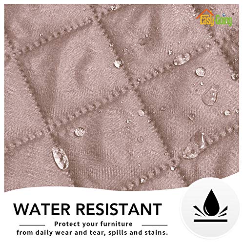 Reversible Couch Cover (Pink/Beige / Large Recliner)