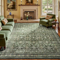 8x10 Area Rugs for Living Room Green Washable Non (Green / 8' X 10' (Rectangular))