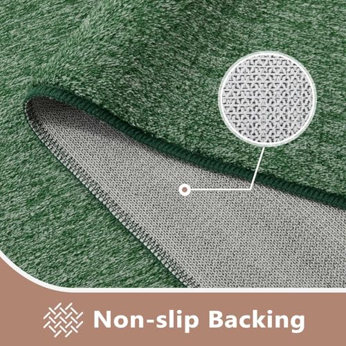 4x6 Green White Area Rug Non (11 Green/White / 4' x 6' (Rectangular))