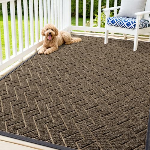 Front Door Mat Outside 71x47 (Brown / 71" x 47")