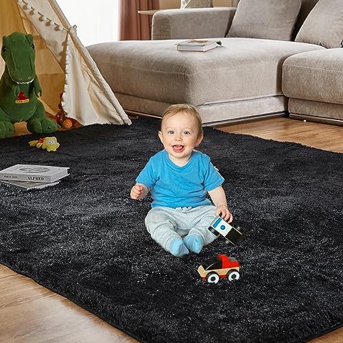 8x10 Feet Large Area Rug (Black / 8' x 10' (Rectangular))