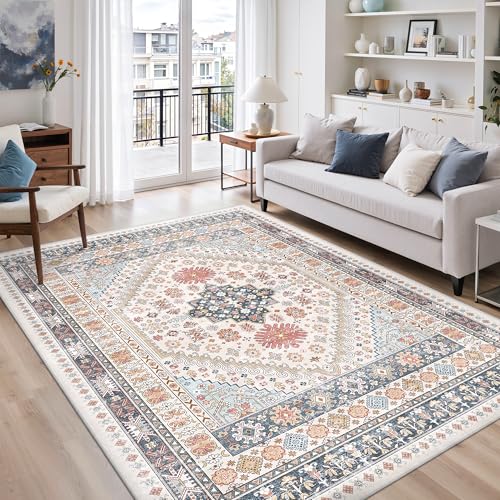 7x9 Area Rugs for Living Room (Multi Color / 7' x 9' (Rectangular))
