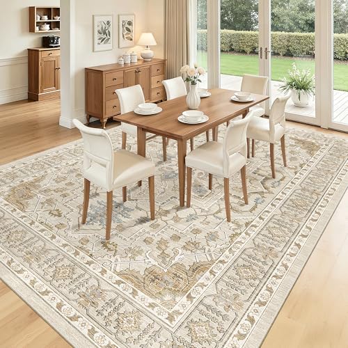 8x10 Area Rugs for Living Room (Beige/Blue / 8' x 10' (Rectangular))