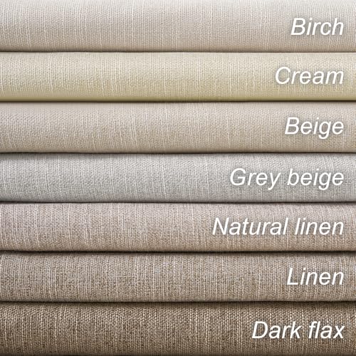 95 Inches Long Blackout Natural Linen Curtains for Bedroom Rustic Brown Pinch Pleat Sound Blocking Curtains Boho Farmhouse Lined Drapes 2 Panels for Living Room Sliding Door (Natural Linen / 52"W x 95"L (Pack of 2))