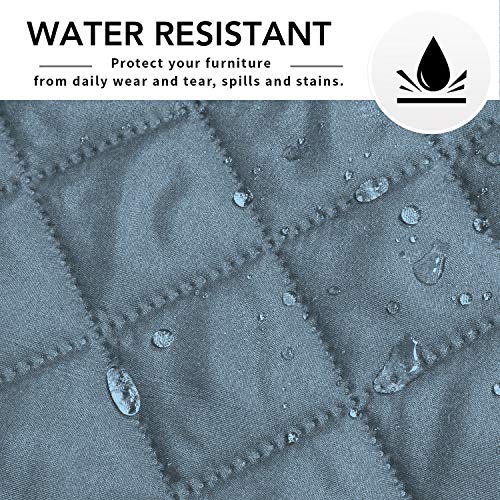 Reversible L Shape Sectional Couch Cover (Large / Light Blue/Light Blue)