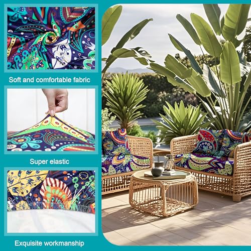 12 Pcs Outdoor Cushion Covers (Rococo / 12PCS)