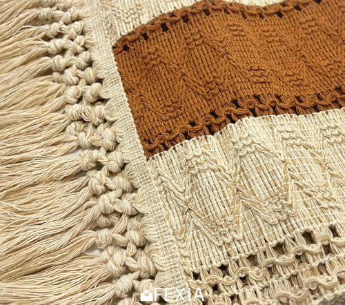 Boho Table Runner for Home Decor 12x90 Fall Coffee Table Decor Caramel (Caramel / 12x90")