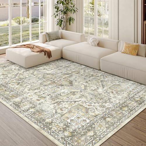 6x9 Area Rugs for Living Room (Beige/Brown / 6' x 9' (Rectangular))