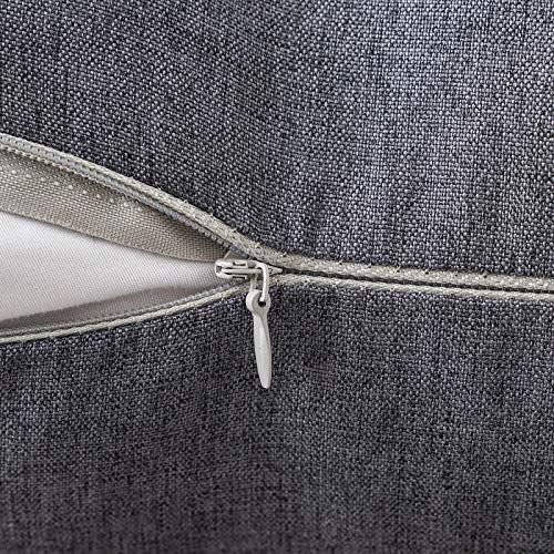 Decorative Outdoor Pillow Covers Waterproof 12x12 Dark Grey (12" x 12" (Pack of 2) / Dark Grey)