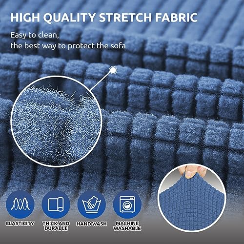 Stretch Loveseat Couch Cover (Riverside / Medium)