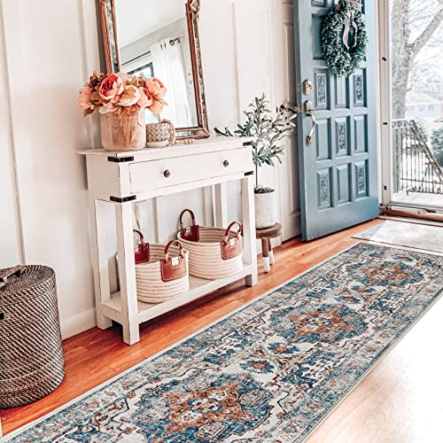 Hallway Washable Runner Rug (2' x 7' (Rectangular) / Brick)