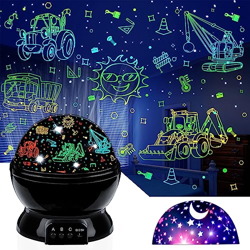 Kid Night Light Projector for Boy (Deep Black-3)