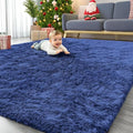 10x12 Machine Washable Large Area Rugs for Living Room (10x12 Ft / Navy Blue)