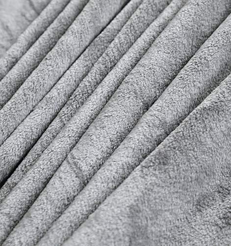 Large Flannel Fleece Throw Blanket (60"x80" / Lightgrey)