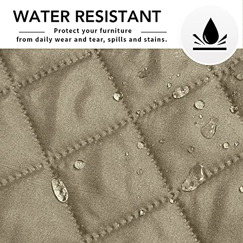 Reversible L Shape Sectional Couch Cover (Small / Beige/Beige)