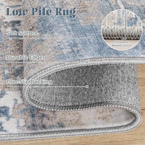 10x14 Area Rugs for Living Room (Blue Beige / 10' x 14' (Rectangular))