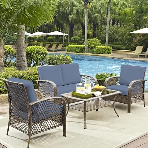 8Pcs Outdoor Cushion Covers (Grey Blue.. / 8PCS)