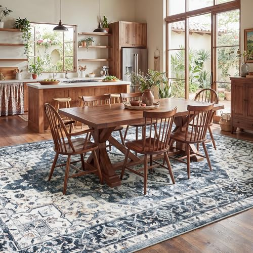 Amada 8x10 Area Rugs for Living Room (8' x 10' (Rectangular) / Blue)
