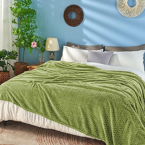 Sage Green Fleece Twin Blanket (Sage Green / Twin/Twin XL-60x90 IN)