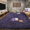 5x8 Area Rugs for Living Room Fluffy Gray Purple Rug for Bedroom (Gray Purple / 5' X 8' (Rectangular))